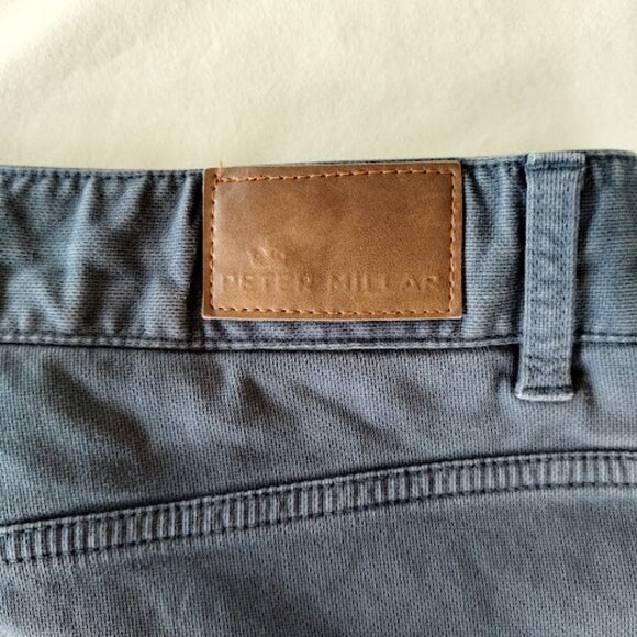 PETER MILLAR | Straight Leg Navy Blue Chino Pants Mens Business Casual Size 34 - Picture 8 of 14